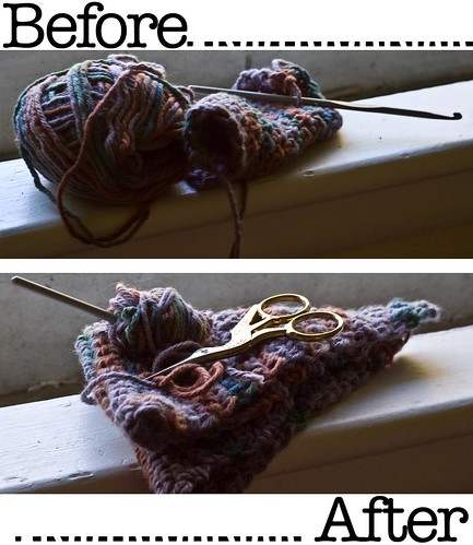 Single Crochet Bias Dishcloth