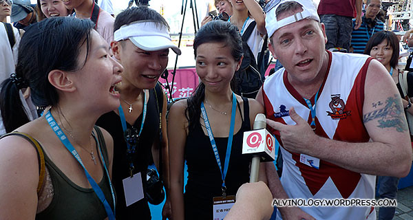omy.sg interview with our four bath tub race representatives