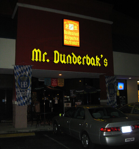 Mr. Dunderbak's near USF | Only In Tampa Bay