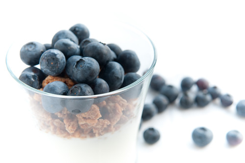 Yogurt Parfait with Blueberries