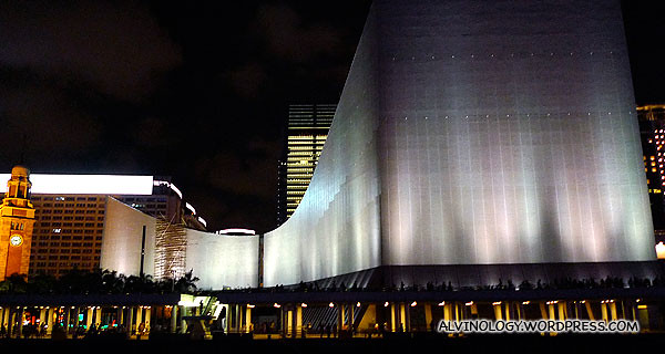 The magnificent Hong Kong Cultural Centre, the counterpart of the Esplanade in Singapore