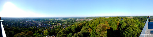 Panorámica de Karlsruhe desde la Durlach Turmberg