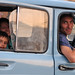 Tafraoute (Morocco) - Anita and Aron with David in Ahmed's car