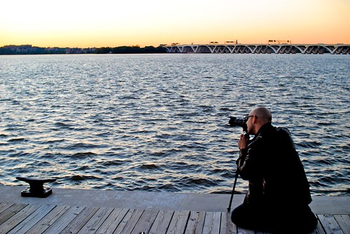 Portrait of Me Shooting the Sunset 