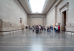 Duveen Room, British Museum with Parthenon Frieze
