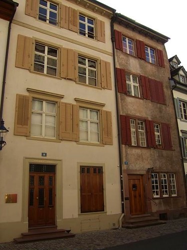 houses on Rheinsprung street in Basel