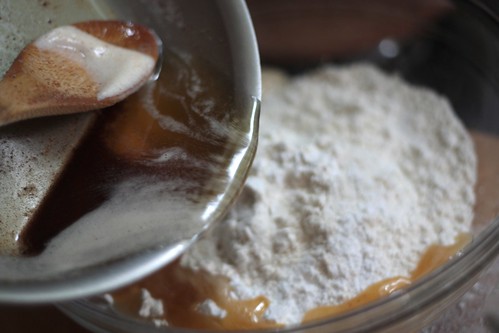 brown butter meets dry ingredients