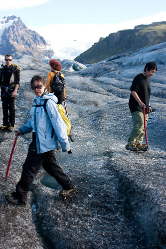 Svínafellsjökull Glacier - we hiked the glacier with crampons strapped to our hiking boots