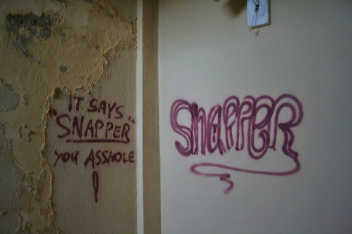 Truly amateur graffiti