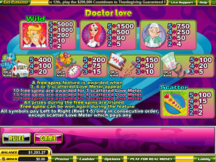 free Doctor Love slot mini symbol