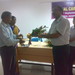 Cardiologist Dr. P K Sahu being presented a memento after his talk  in Critical Care Update