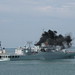 PLA Navy Frigate Mianyang Departing Darwin's Fort Hill Wharf October 2010