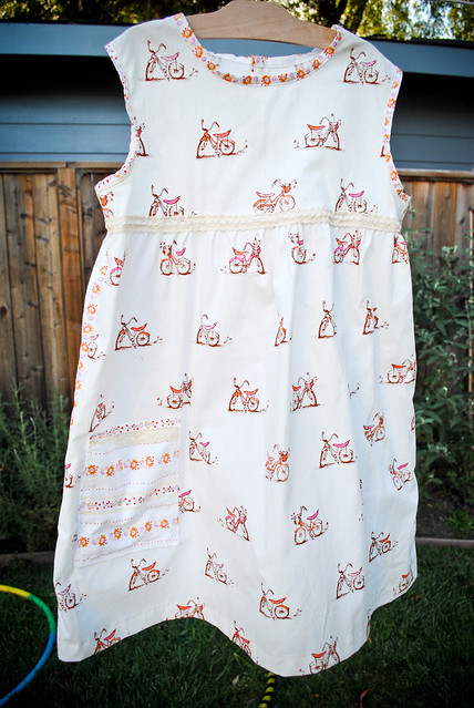 october :: school sewing {tree climbing bicycle tunic}
