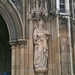 Detil of statue on Gloucester Cathedral entrance