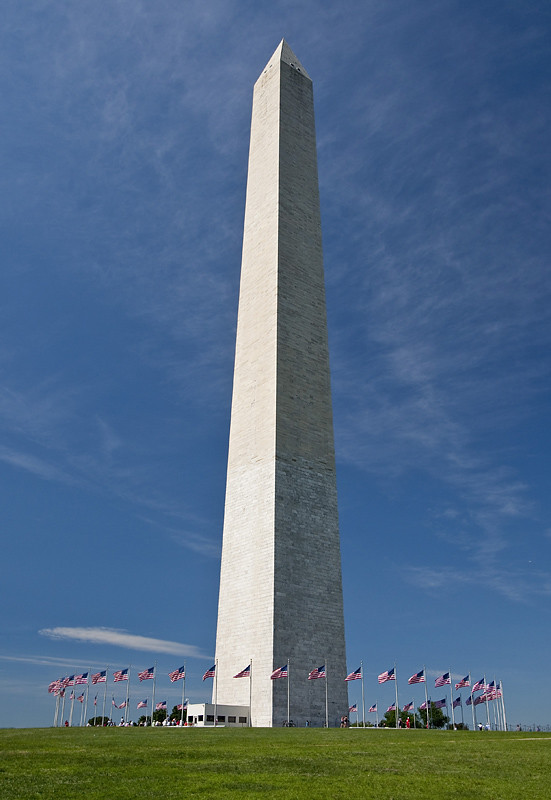 The Washington Memorial and the White House