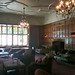 Wide view of the waiting room in Bibury Court Hotel