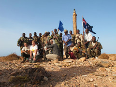 9c. The group included two Puntland ministers, the mayor of Hafun and a local elder, soldiers, Zdenek, Jane and me