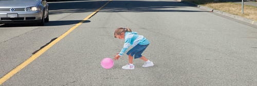 Canadians Are Using Photos Of Children As Optical Illusion Speed Bumps