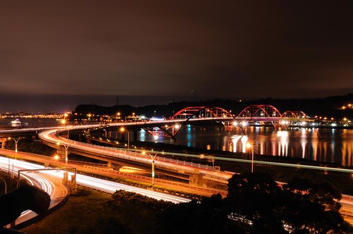 關渡橋夜景 Guandu Bridge