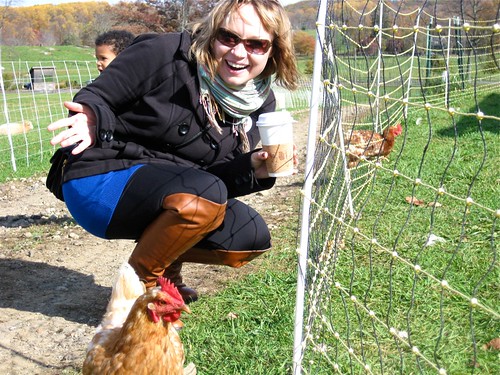 Me with a chicken