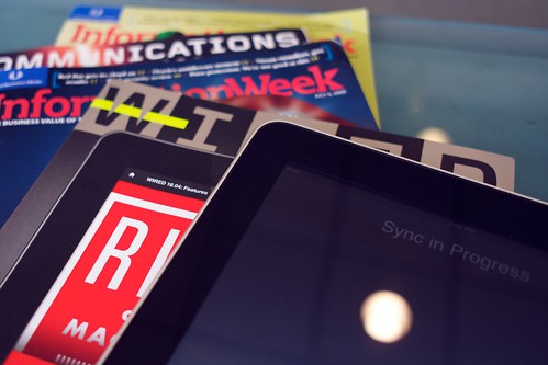 iPad with Magazines