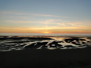 Sunset Blackpool Beach