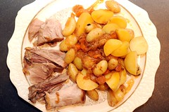 Pork Braised in Apple Cider with Caramelized Onions