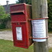 Old Post box at Swinbrook Village