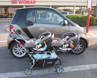 smart car and babies