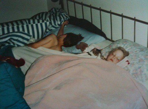 Kids sleeping with Malory