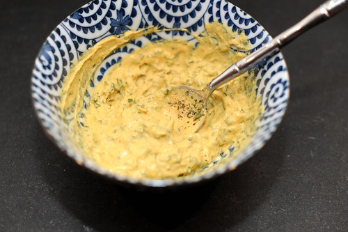 mustard and herbs