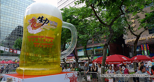 San Miguel beer is a main sponsor for the event