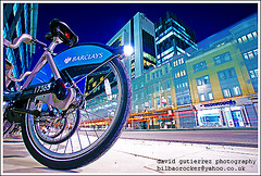 London Fast Bike  - Barclays Cycle Hire at Night