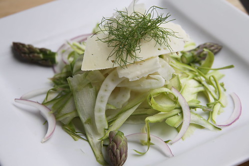 Shaved Fennel, asparagus, onion salad