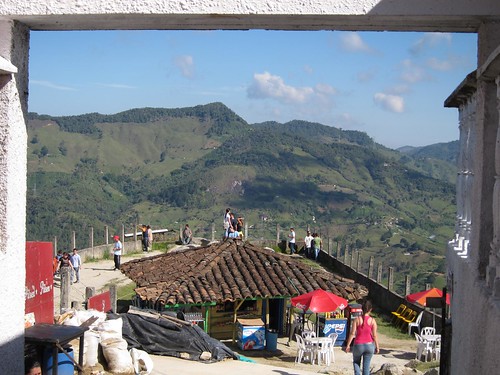 Atop El Penol are several small tiendas where visitors can rest and enjoy the views with a drink or ice cream.