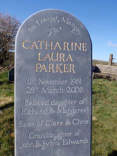 Full size Headstone in Instow churchyard.