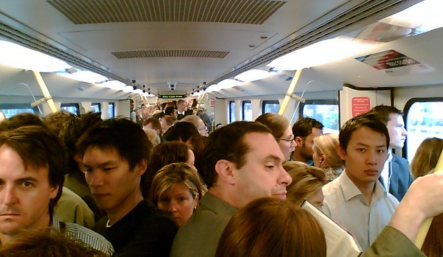 Crowded train