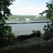 Observation area overlooking the Hudson river