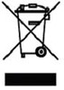 Crossed out wheeled bin symbol