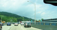 WESTBOUND OVER THE OLD TAPPEN ZEE BRIDGE IN JULY 2017