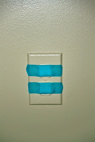 Band-aid electrical outlet