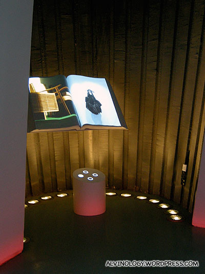 One of the many damaged interactive installations