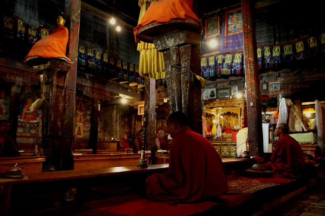 Inside the Gompa