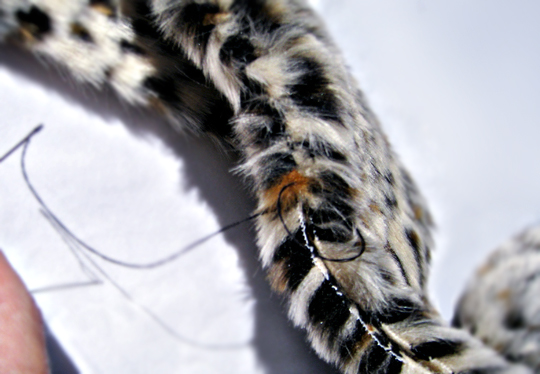 faux fur leopard scarf DIY -7