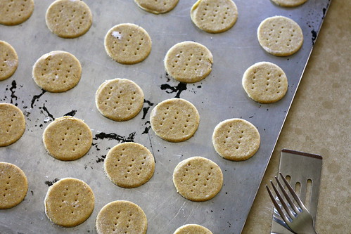 Spicy Cornmeal Parmesan Crackers