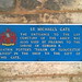 Signage at St Michael's Gate at Gloucester Cathedral