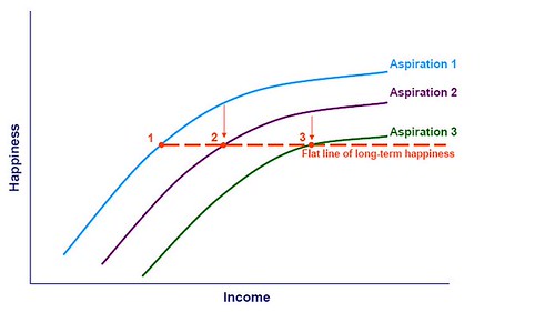 Adair Turner, happiness, income and changing aspirations