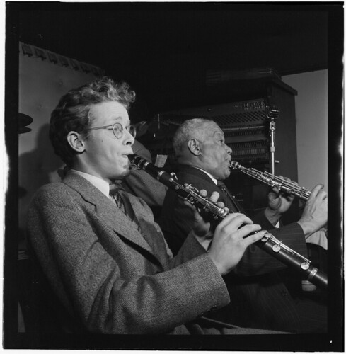 [Portrait of Bob Wilber and Sidney Beche by The Library of Congress, on Flickr