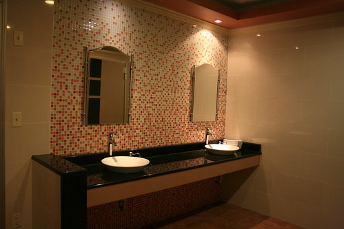 Recently renovated bathroom vanity