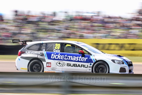 James Cole at the Thruxton BTCC weekend, May 2017